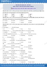 Đề thi giữa kì 2 Tiếng Anh 8 iLearn Smart World - Đề số 5